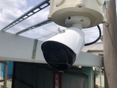 愛知県豊川市・防犯カメラ施工写真