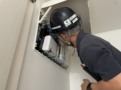 愛知県一宮市・防犯カメラ施工写真