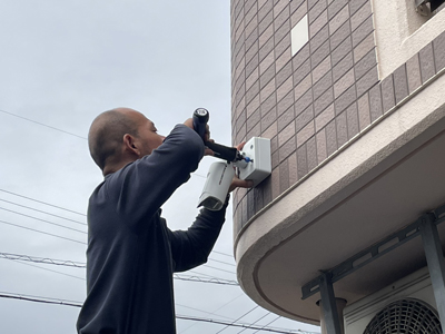 愛知県刈谷市・防犯カメラ施工写真