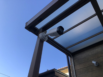 静岡県浜松市・防犯カメラ施工写真